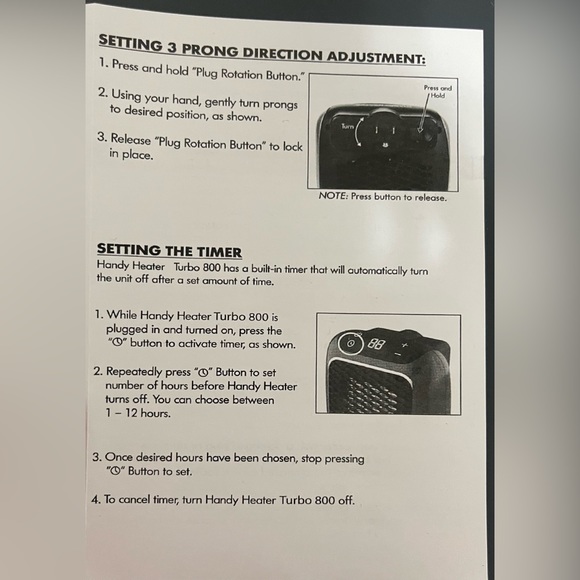 New! Unused! Portable Wall Space Heater (Gray) - Picture 8 of 17